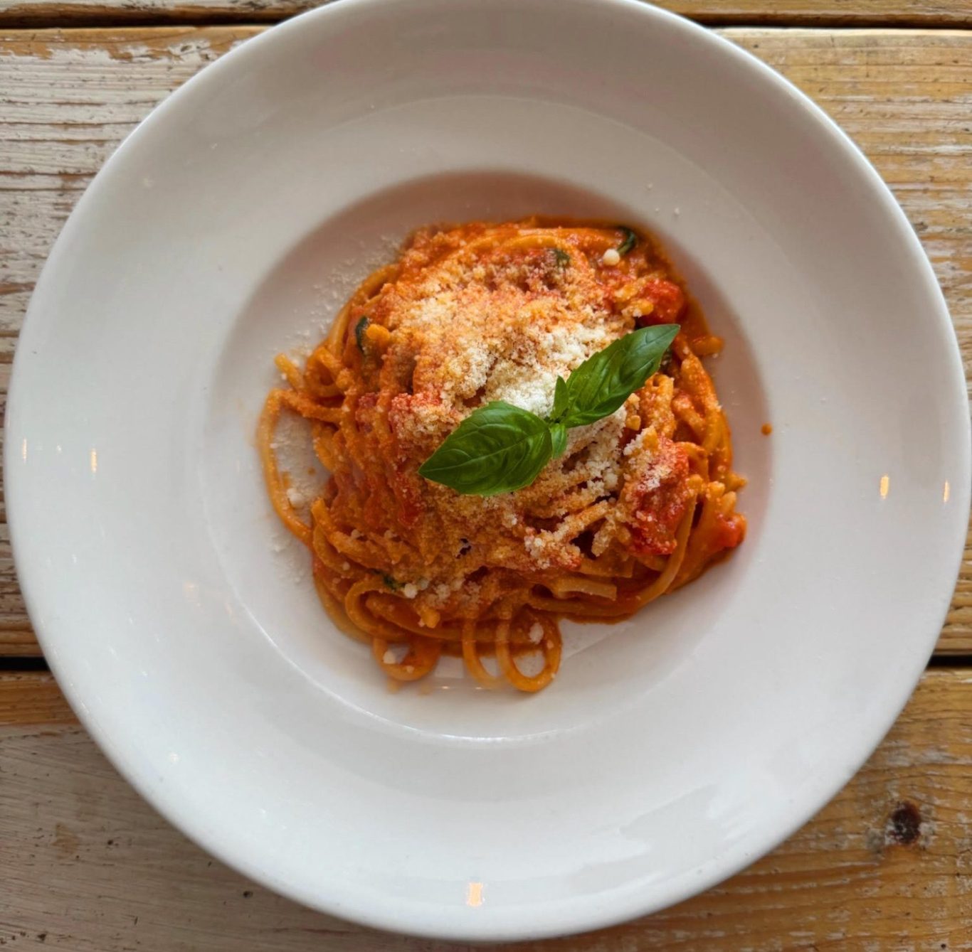 Pasta allo Scarpariello Pasta allo Scarpariello served at the best Italian restaurant in London – authentic Neapolitan flavors bringing the taste of Naples to Londo