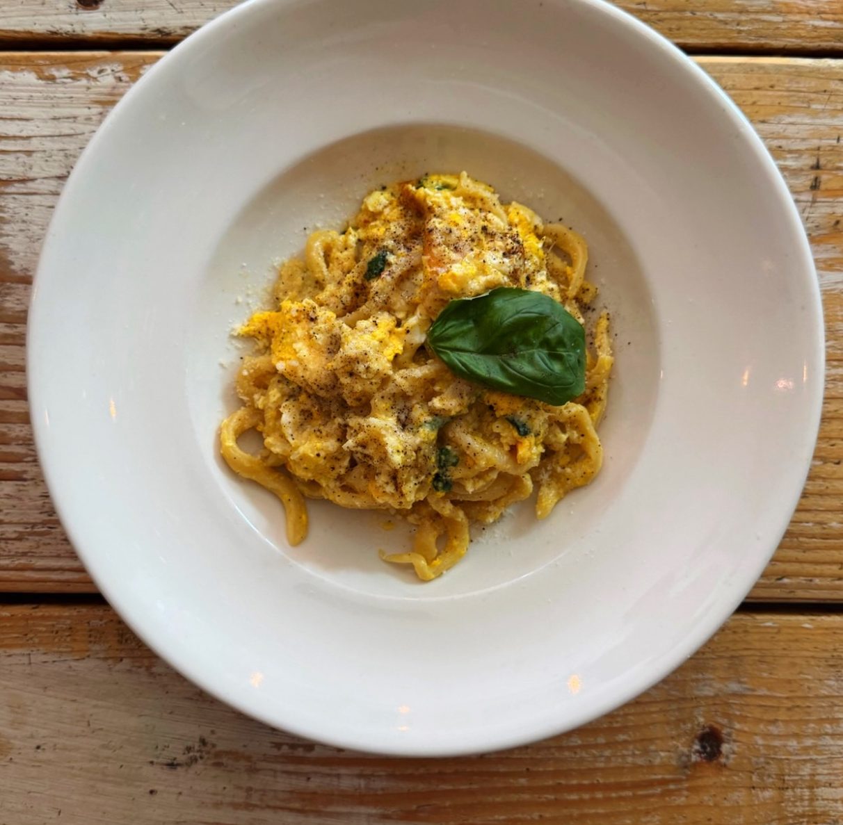 Pasta allo Scarpariello Pasta allo Scarpariello served at the best Italian restaurant in London – authentic Neapolitan flavors bringing the taste of Naples to Londo