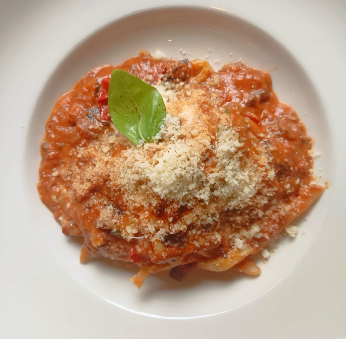 Pasta allo Scarpariello Pasta allo Scarpariello served at the best Italian restaurant in London – authentic Neapolitan flavors bringing the taste of Naples to Londo