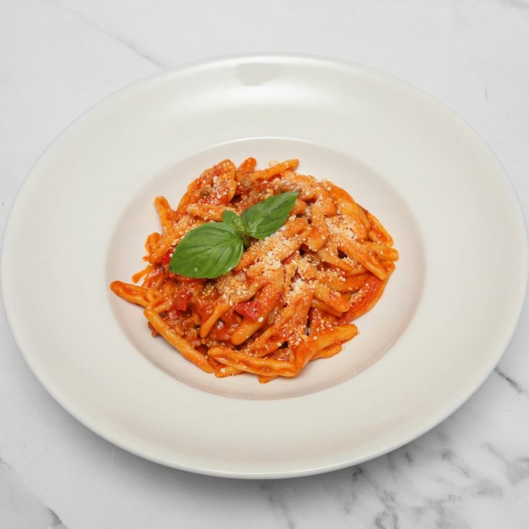 Scialatielli Mare & Amore Scialatielli Mare & Amore – fresh homemade pasta with prawns, squid, clams, mussels, tomatoes, garlic and white wine in Fulham